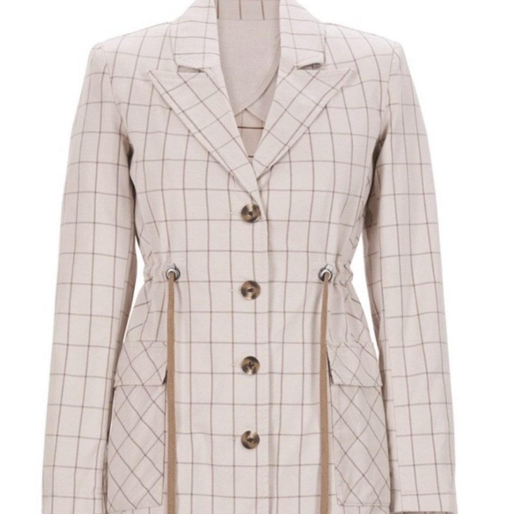 CAbi # 6026 Windowpane Jacket